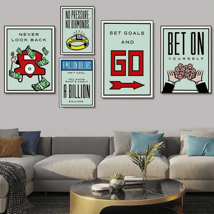VibeCore Monopoly Canvas Prints