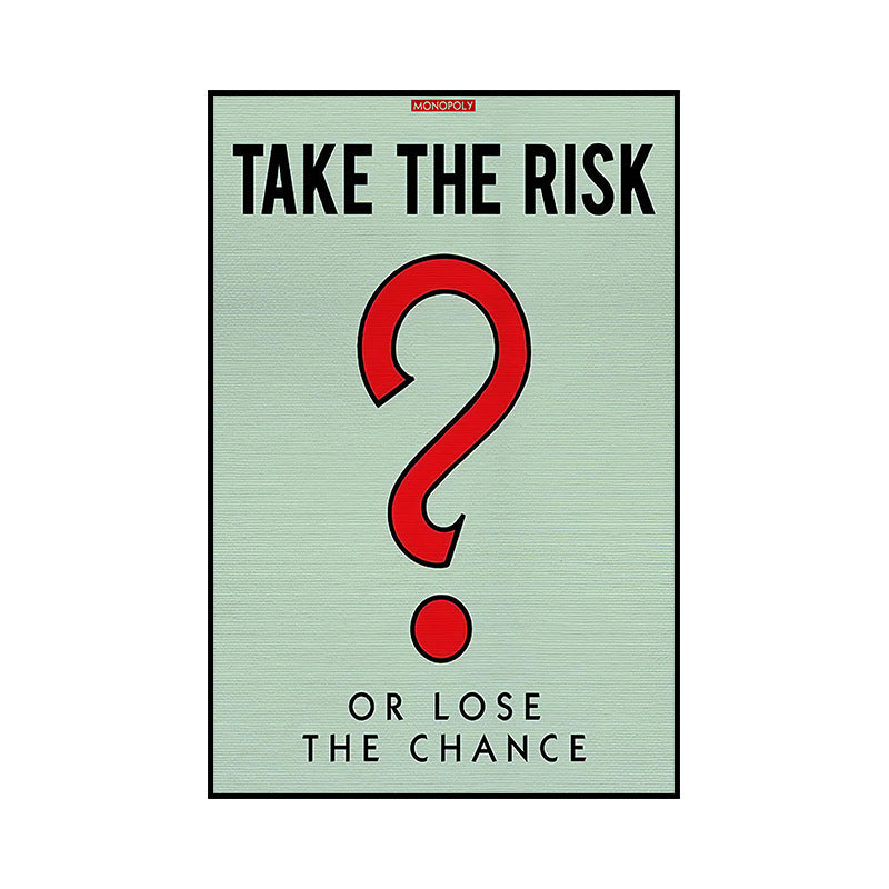VibeCore Monopoly Canvas Prints Option A: Take the risk or lose the chance