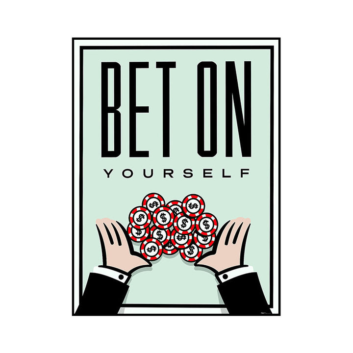 VibeCore Monopoly Canvas Prints Option C: Bet on yourself