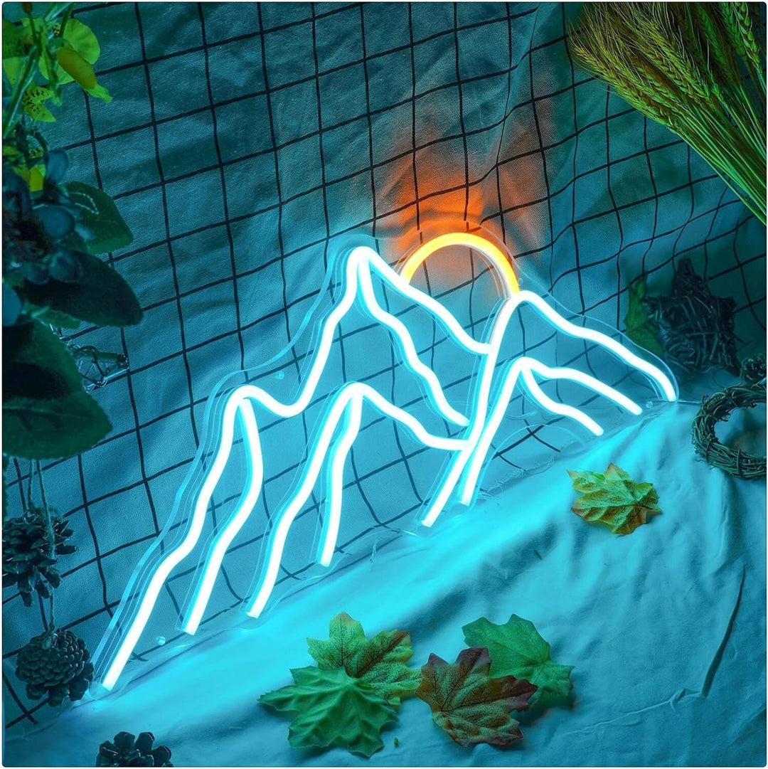 VibeCore Mountain Sunset Neon Light Side View