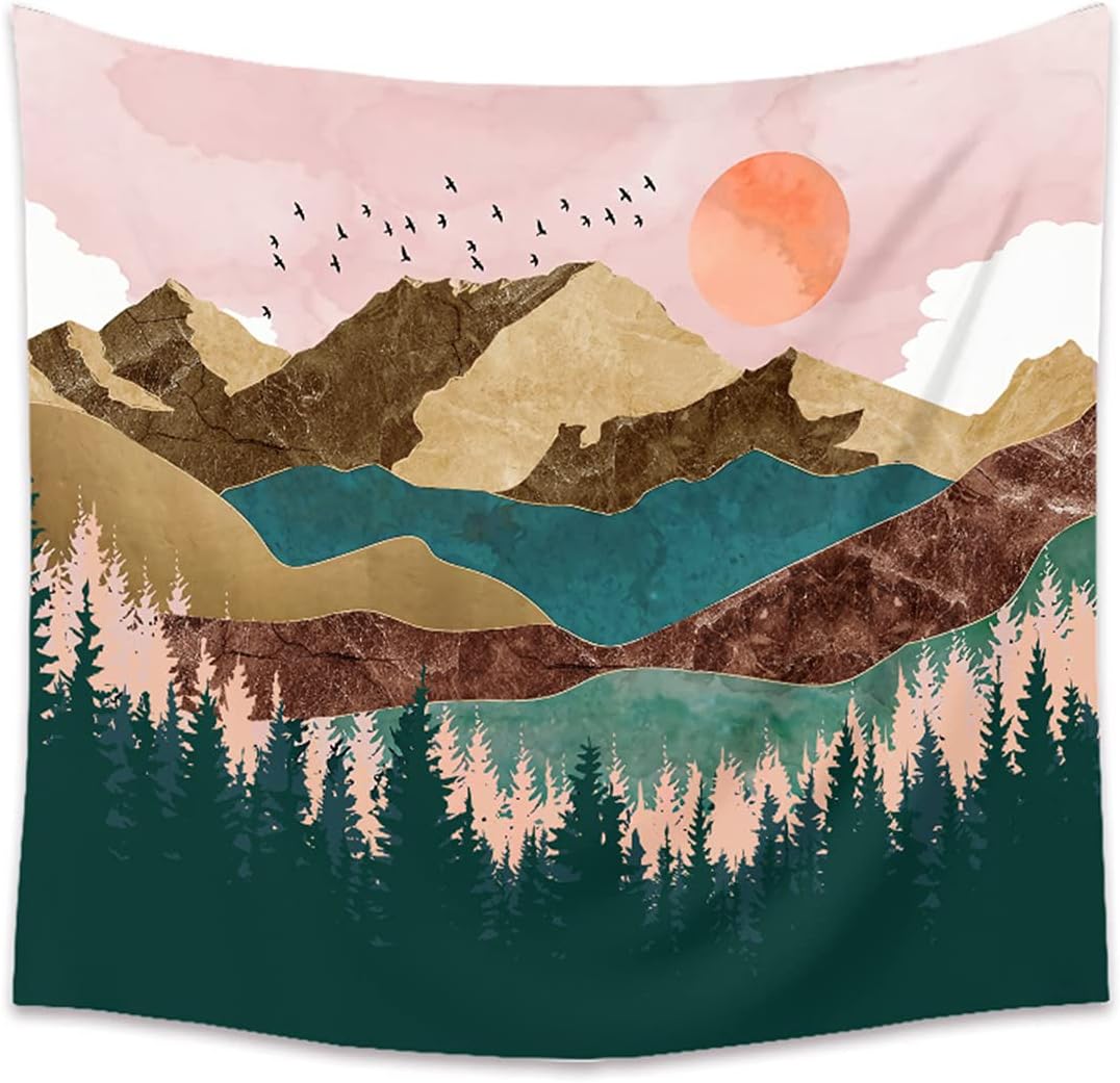VibeCore Mountain Views Tapestry Product View