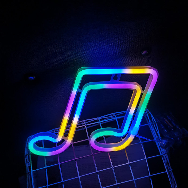 VibeCore Music Note Neon Multicolor