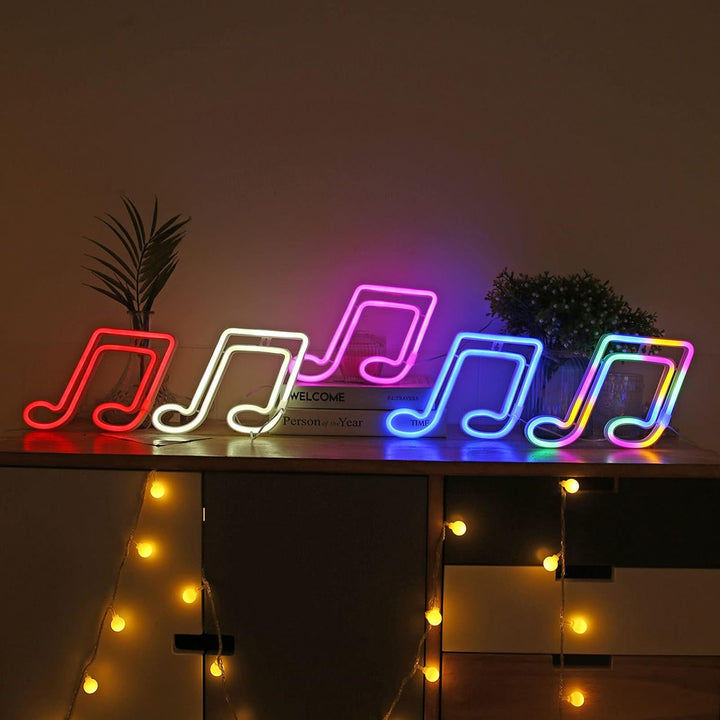 VibeCore Music Note Neon Red Warm White Pink Blue and Multicolor