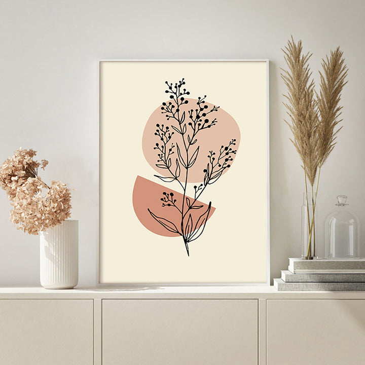 VibeCore Nordic Landscape Canvas Prints Option E Framed