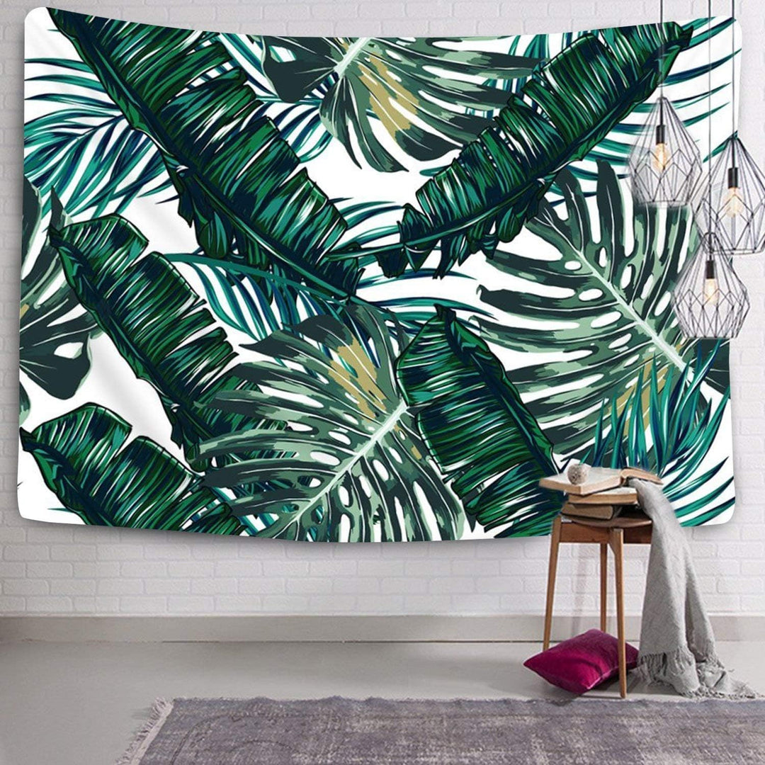 VibeCore Palm Leaf Tapestry On Wall