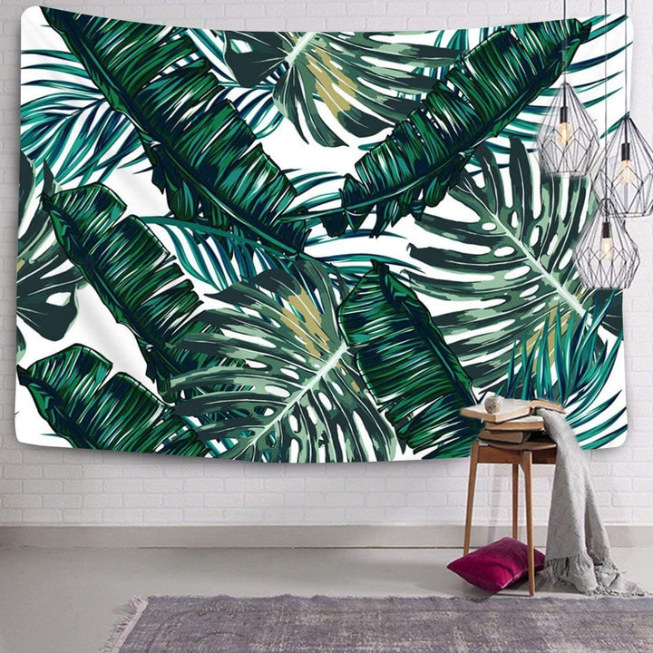 VibeCore Palm Leaf Tapestry On Wall