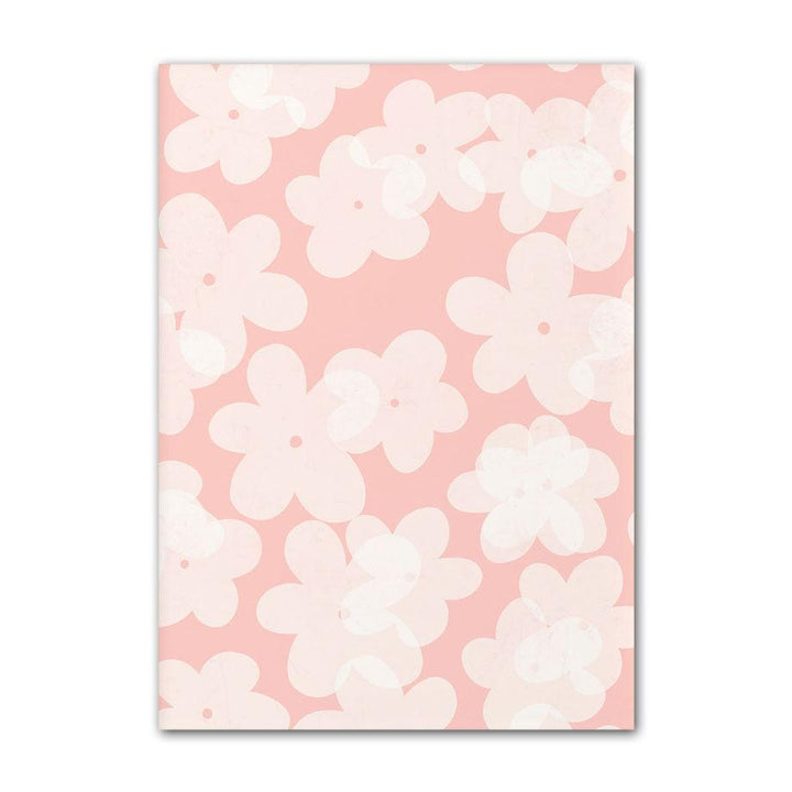 ‘Pastel Flower Market’ canvas poster in soft pastel pink tones, bringing a fresh and calming floral vibe to your bedroom, dorm, or apartment.
