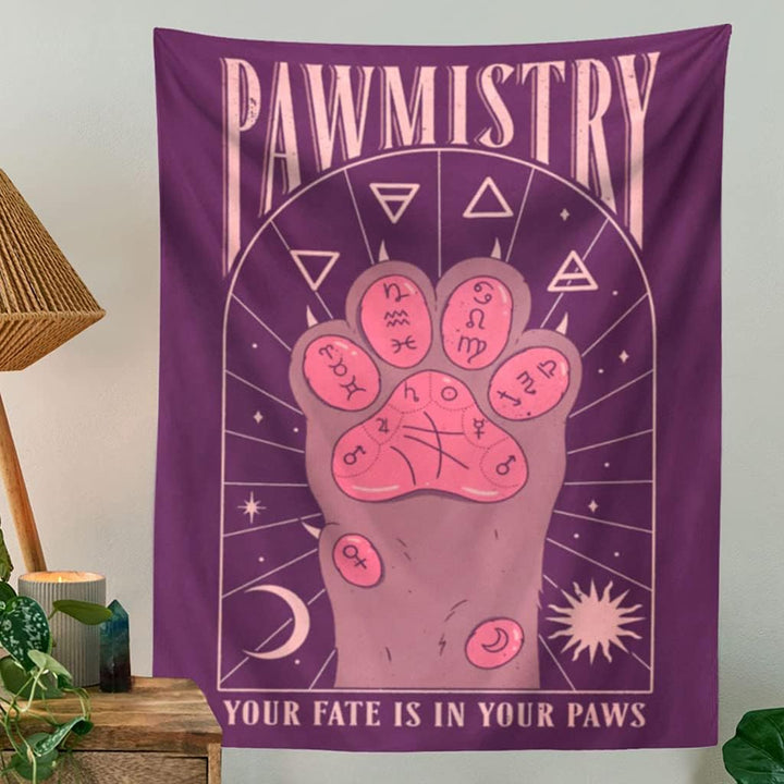 VibeCore Pawmistry Tapestry Purple