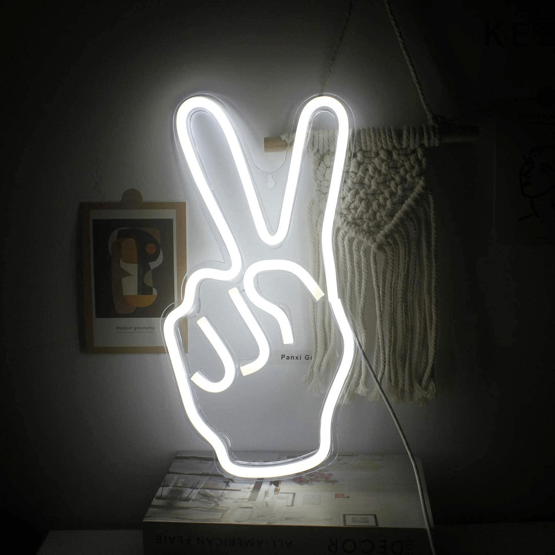 VibeCore Peace Out Neon Light