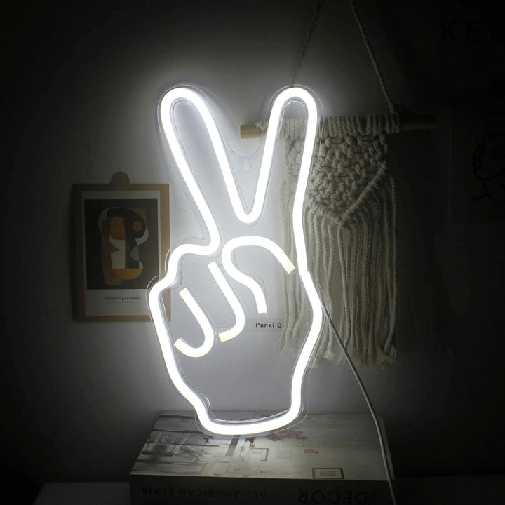 VibeCore Peace Out Neon Light