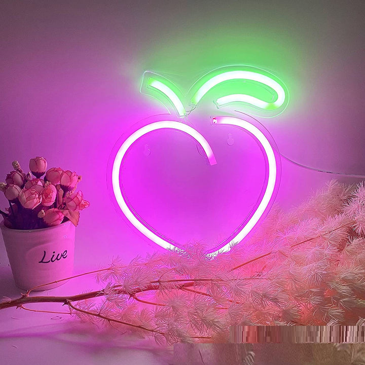VibeCore Peach Neon Light On Table