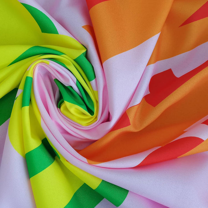 VibeCore Pink Welcome To The Shitshow Tapestry Material Close Up