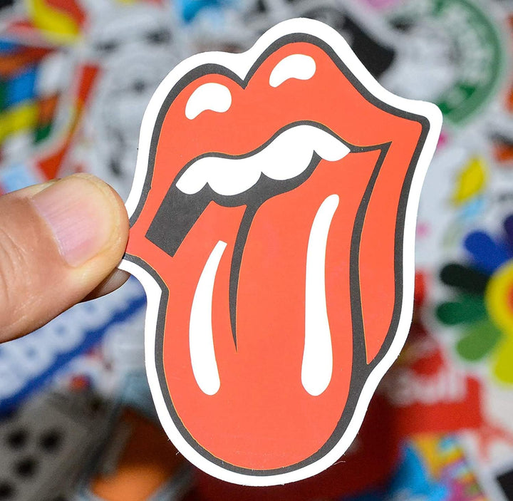 VibeCore Pop Cartoon Stickers close-up of a playful tongue-out design. A vibrant, fun cartoon character sticker that adds a bold, humorous touch to your accessories. Perfect for customizing laptops, water bottles, or notebooks with a touch of personality and color.