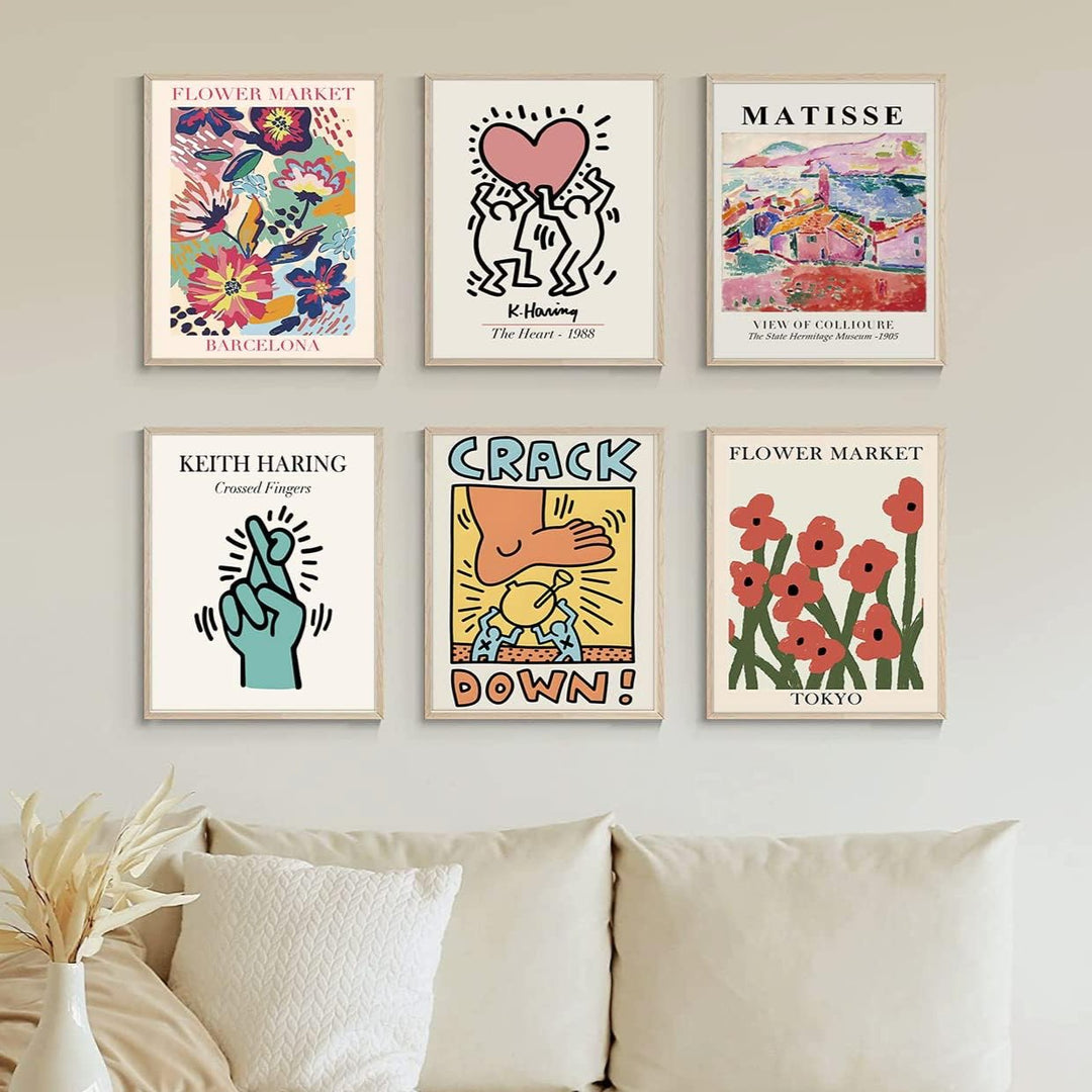 VibeCore Pop & Petals Canvas Prints