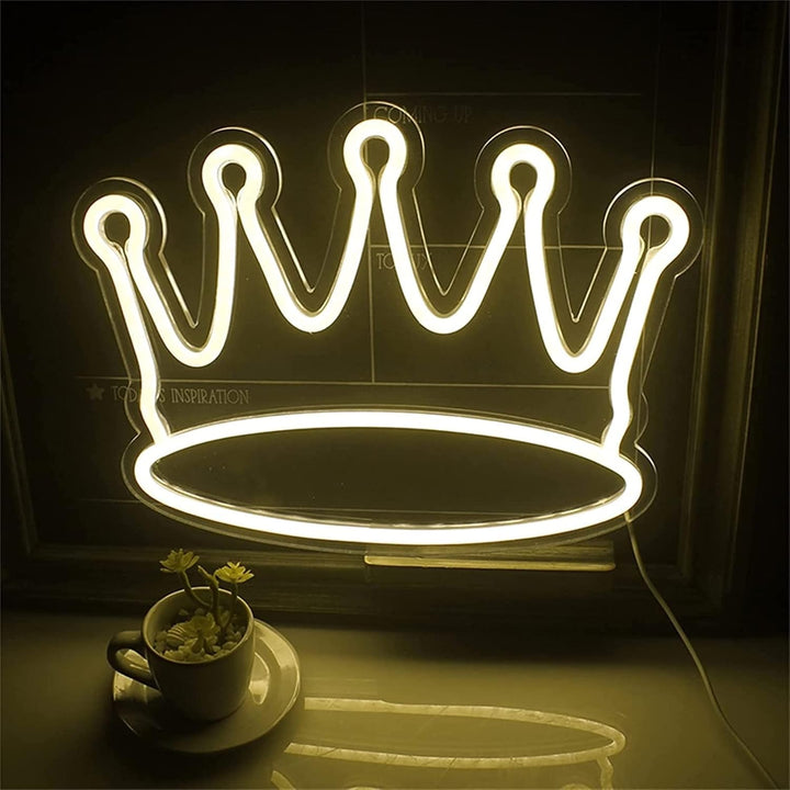 VibeCore Queen's Crown Neon Light Product View