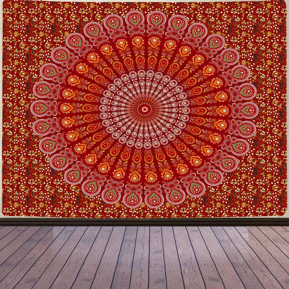 VibeCore Red Mandala Tapestry Product View