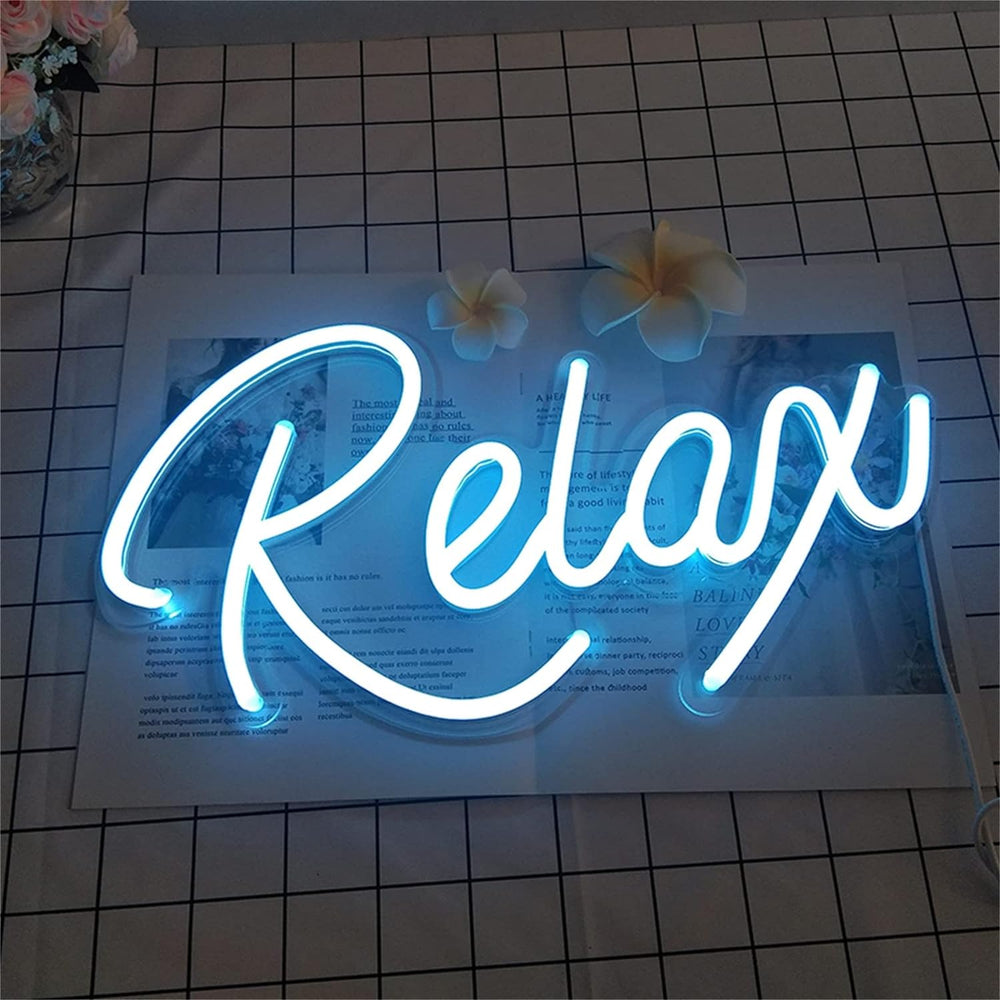VibeCore Relax Neon Light On Table