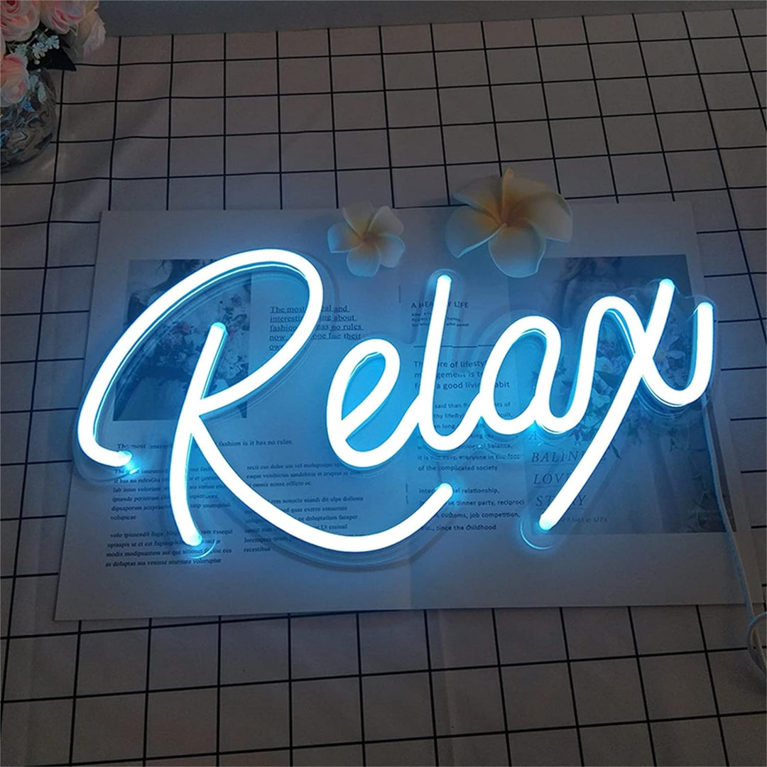 VibeCore Relax Neon Light On Table