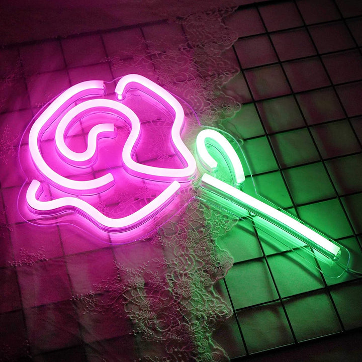 VibeCore Single Rose Neon Light Lying Down