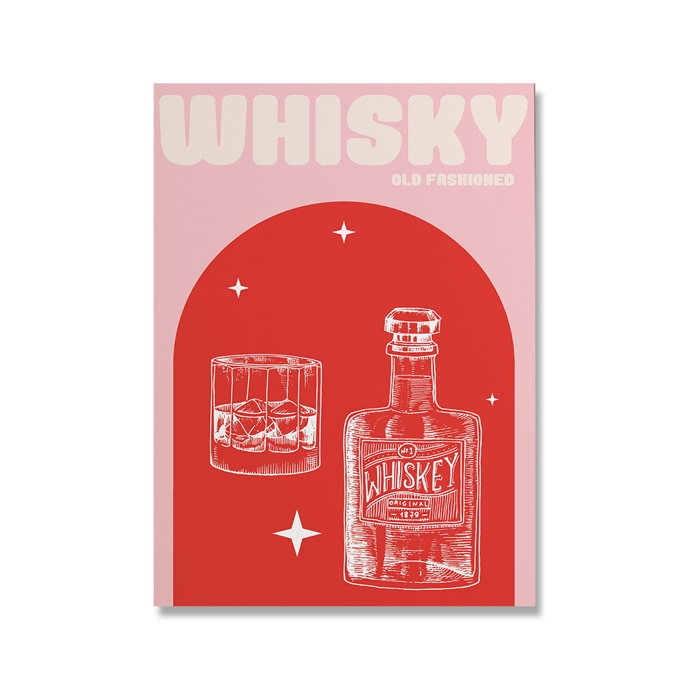 VibeCore Sip & Style Canvas Prints Option A: Whisky Old Fashioned