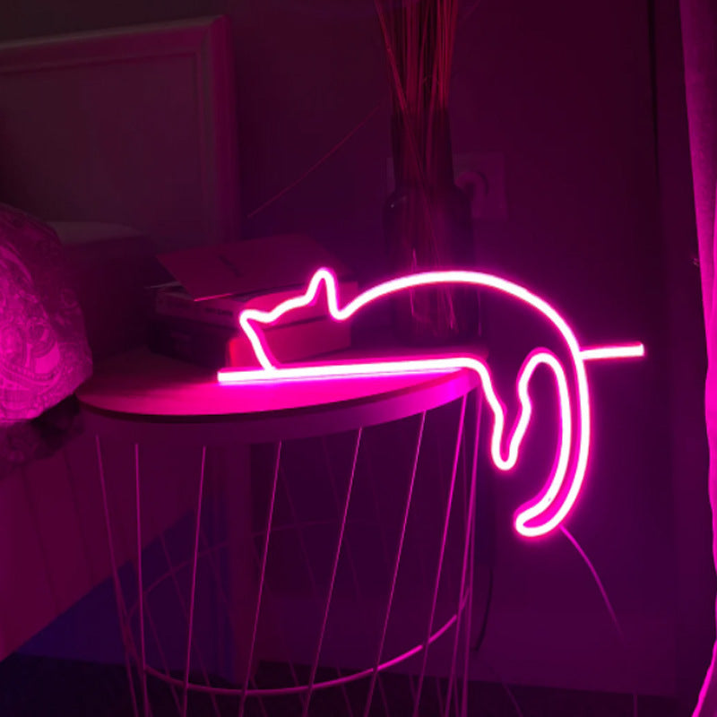 VibeCore Sleeping Cat Neon Light