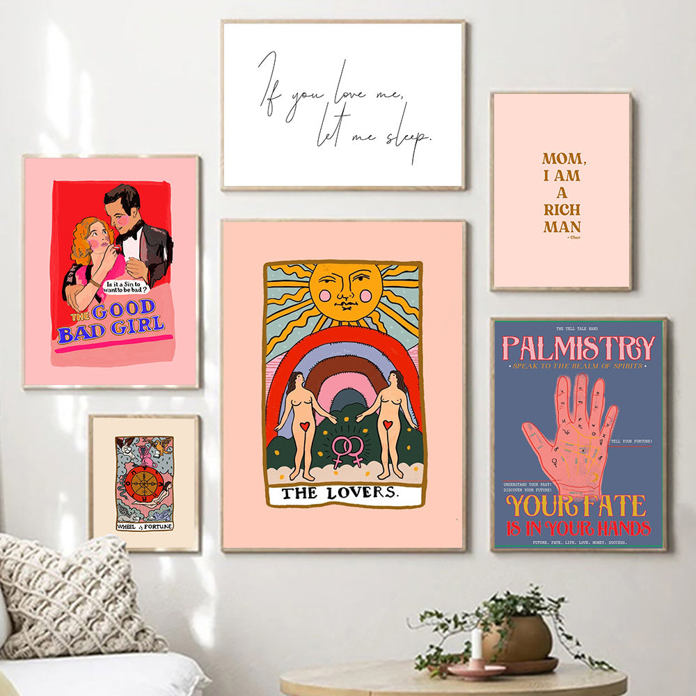 VibeCore Spiritual Lover Girl Canvas Prints On Wall