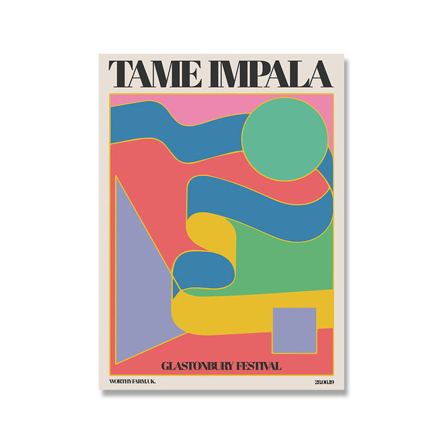 VibeCore Tame Impala Canvas Print Product View