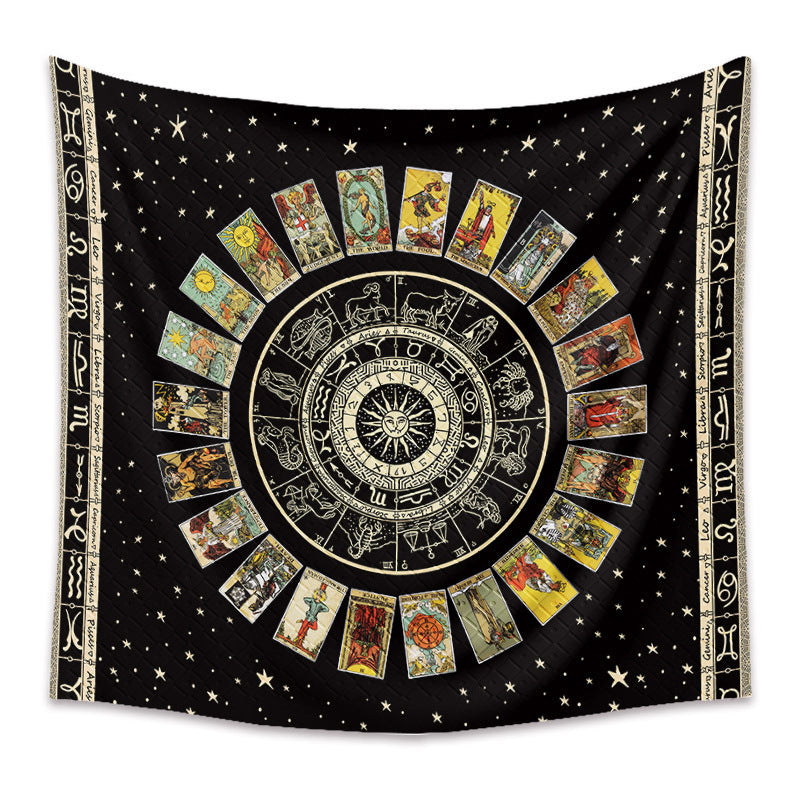 VibeCore Tarot Card Mandala Tapestry Product View