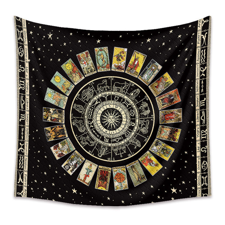 VibeCore Tarot Card Mandala Tapestry Product View