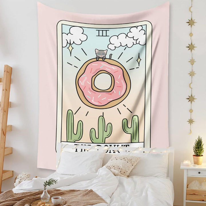 VibeCore The Donut Tarot On Wall Behind Bed