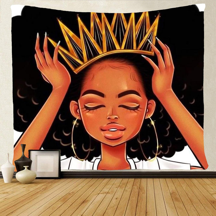 VibeCore The Queen Tapestry Close Up