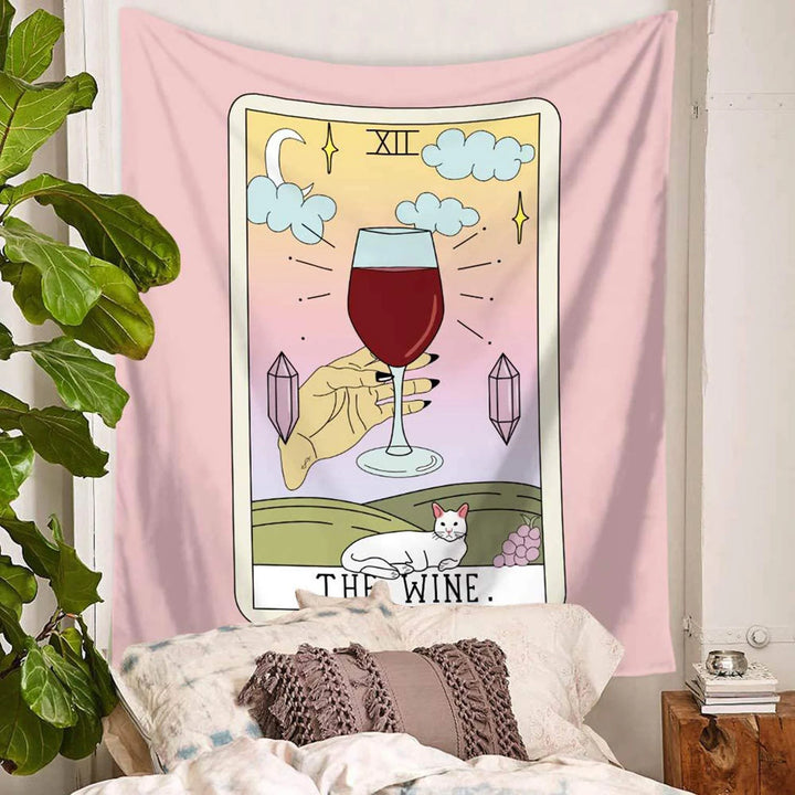 VibeCore The Wine Tarot Tapestry