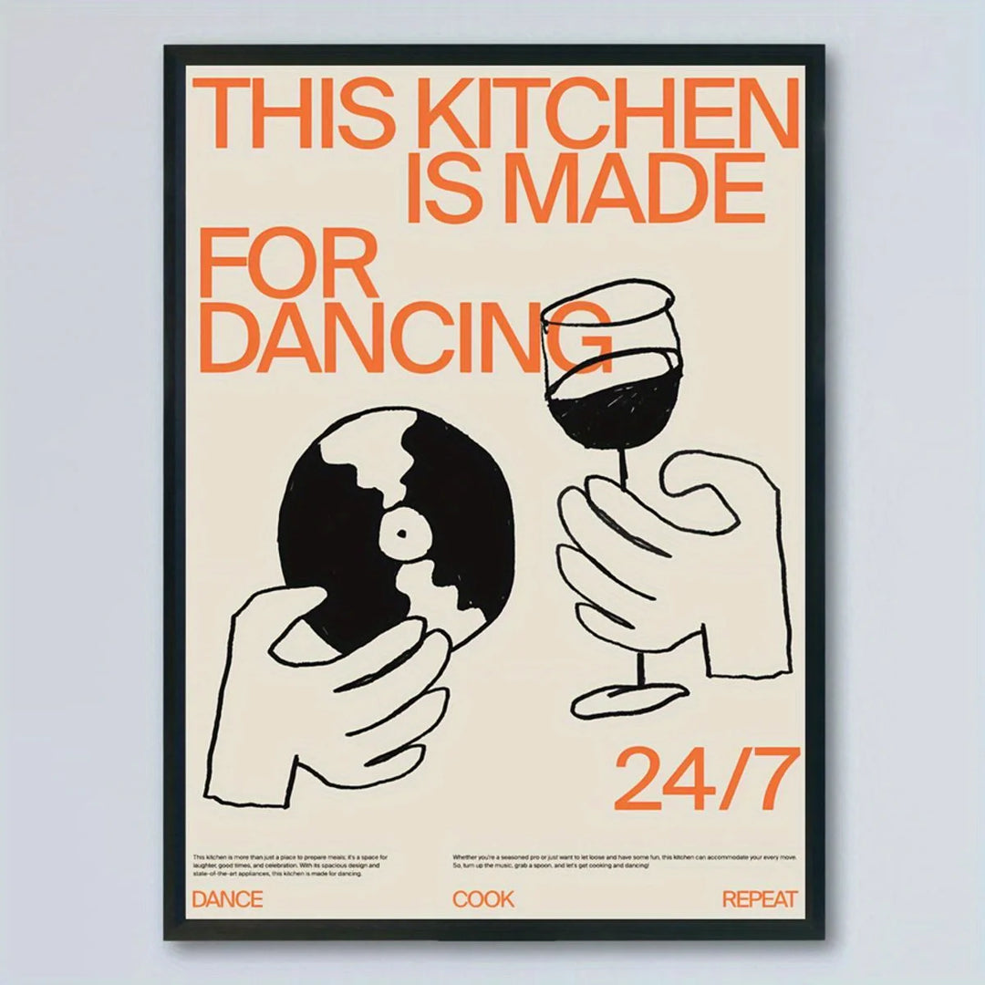 VibeCore This Kitchen for Dancing Canvas Print