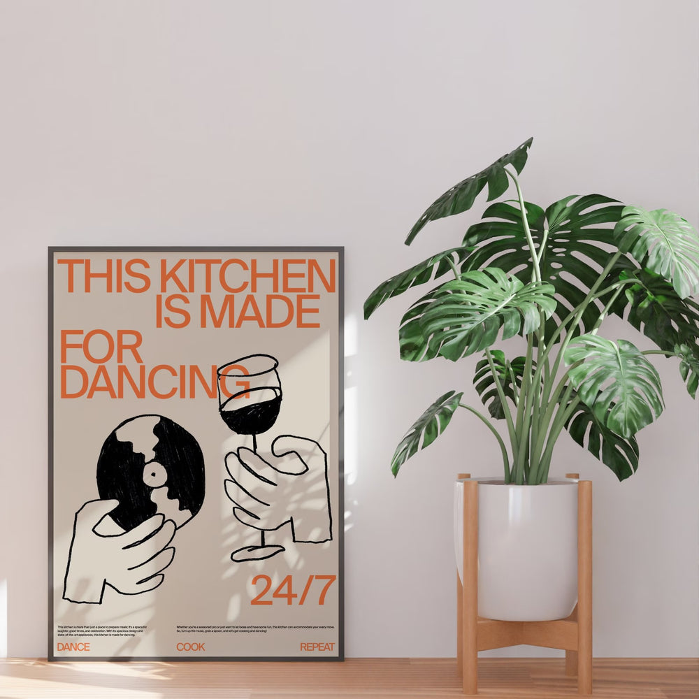 VibeCore This Kitchen for Dancing Canvas Print By Plant