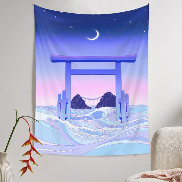 VibeCore Tidal Harmony Tapestry Hanging