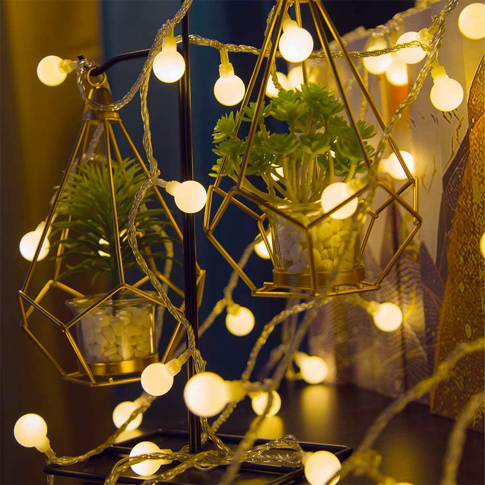 VibeCore Tiny Ball String Lights Close Up