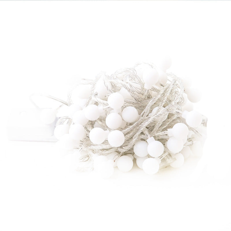 Unlit VibeCore tiny ball string lights, ready to illuminate your space with a cozy, soft glow.