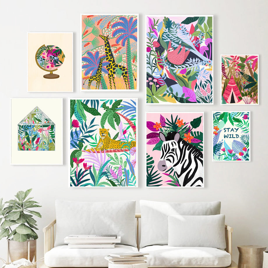 VibeCore Tropical Jungle Canvas Prints