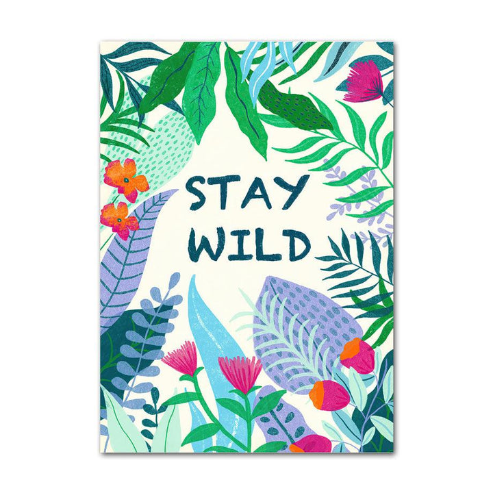 VibeCore Tropical Jungle Canvas Prints Option H: Stay Wild