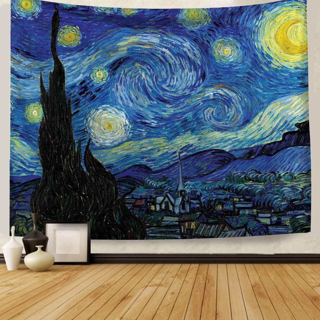 VibeCore Van Gogh Starry Night Tapestry