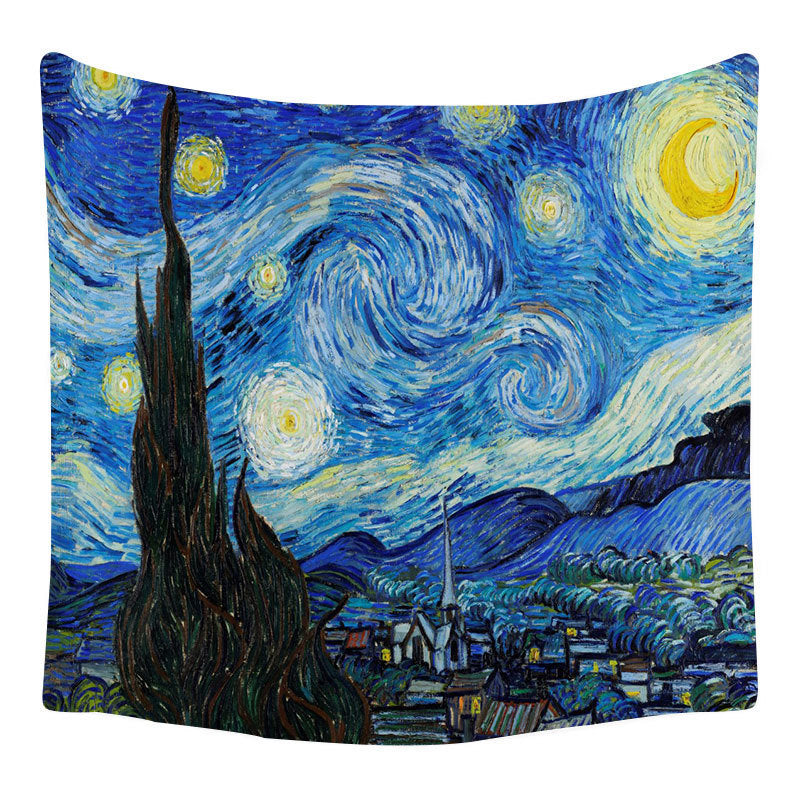 VibeCore Van Gogh Starry Night Tapestry Product View