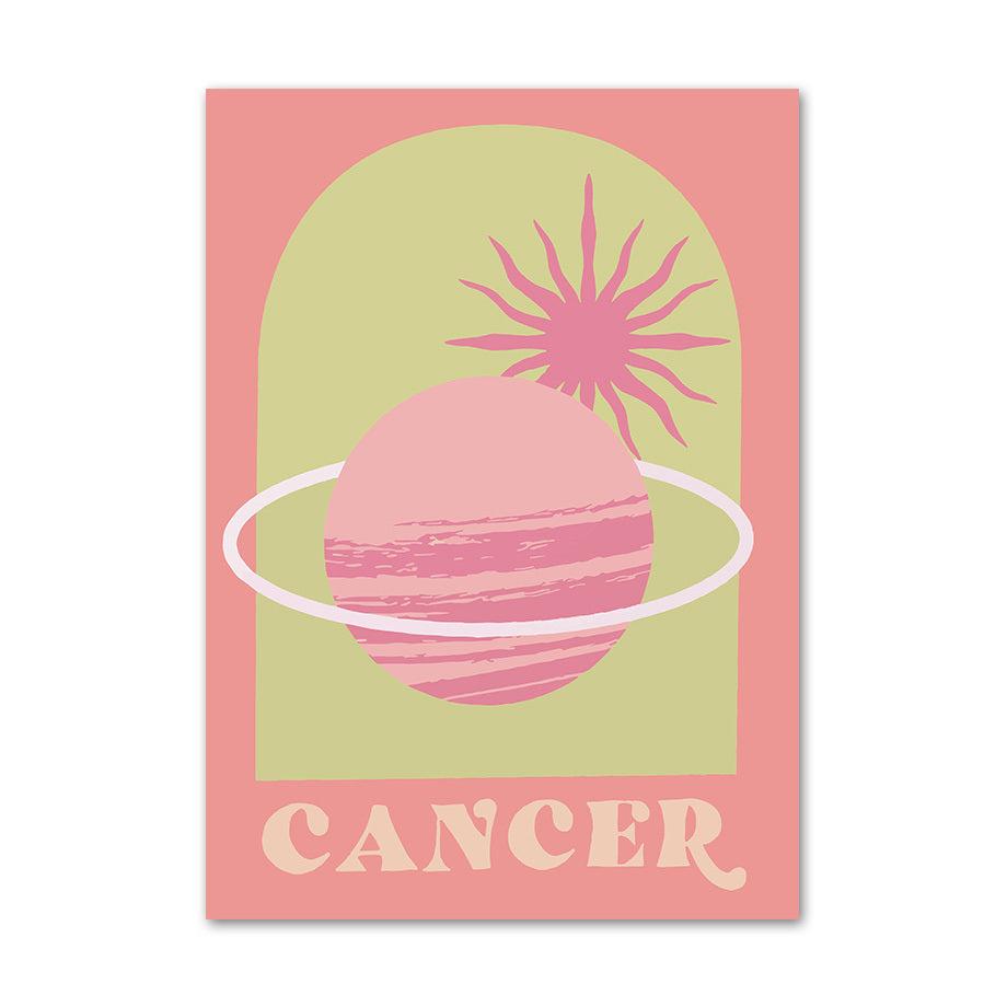 VibeCore Vibrant Zodiac Vibes Canvas Prints Cancer