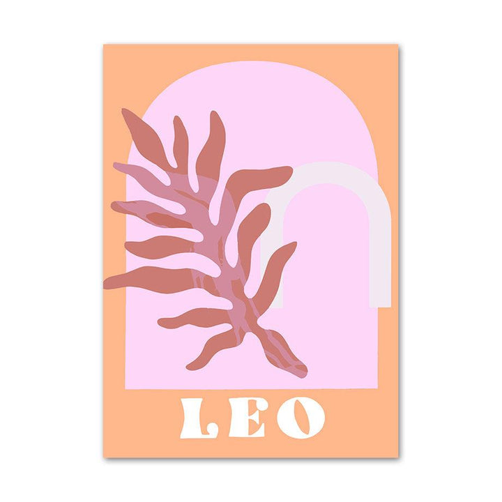 VibeCore Vibrant Zodiac Vibes Canvas Prints Leo