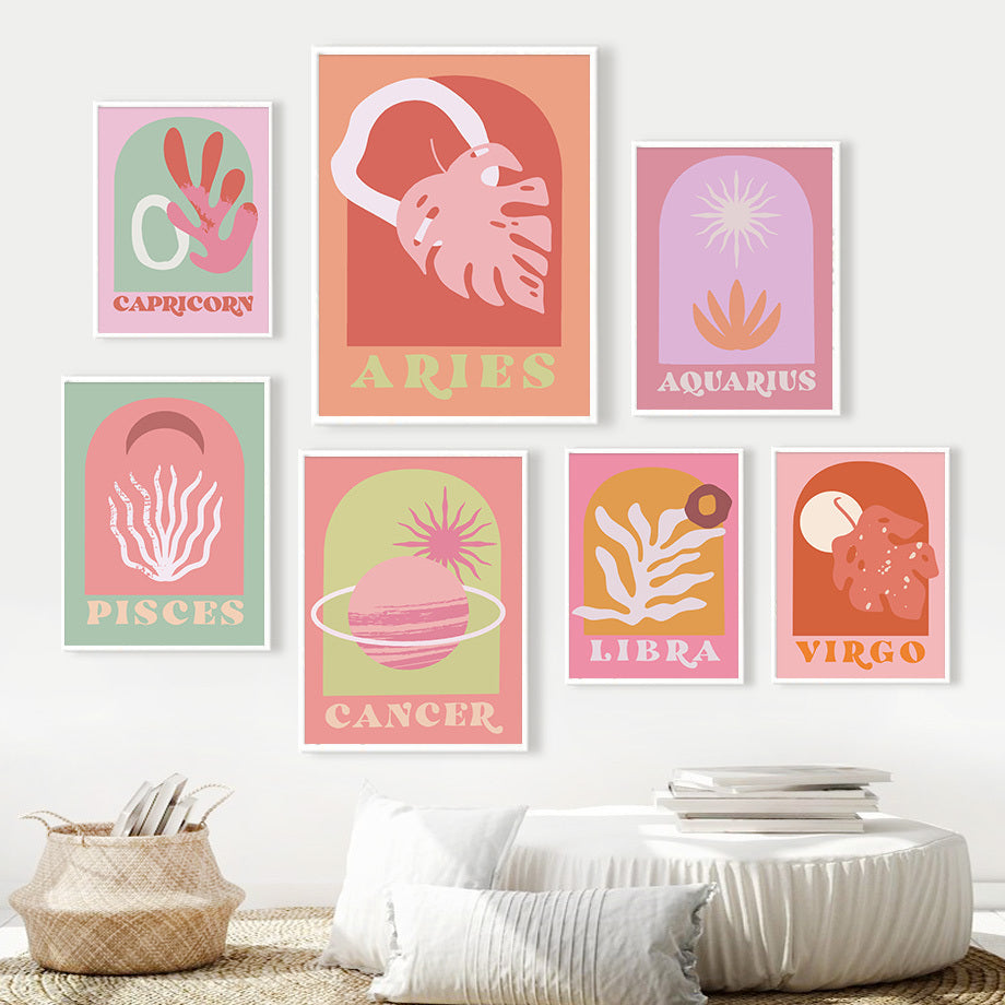 VibeCore Vibrant Zodiac Vibes Canvas Prints On Wall