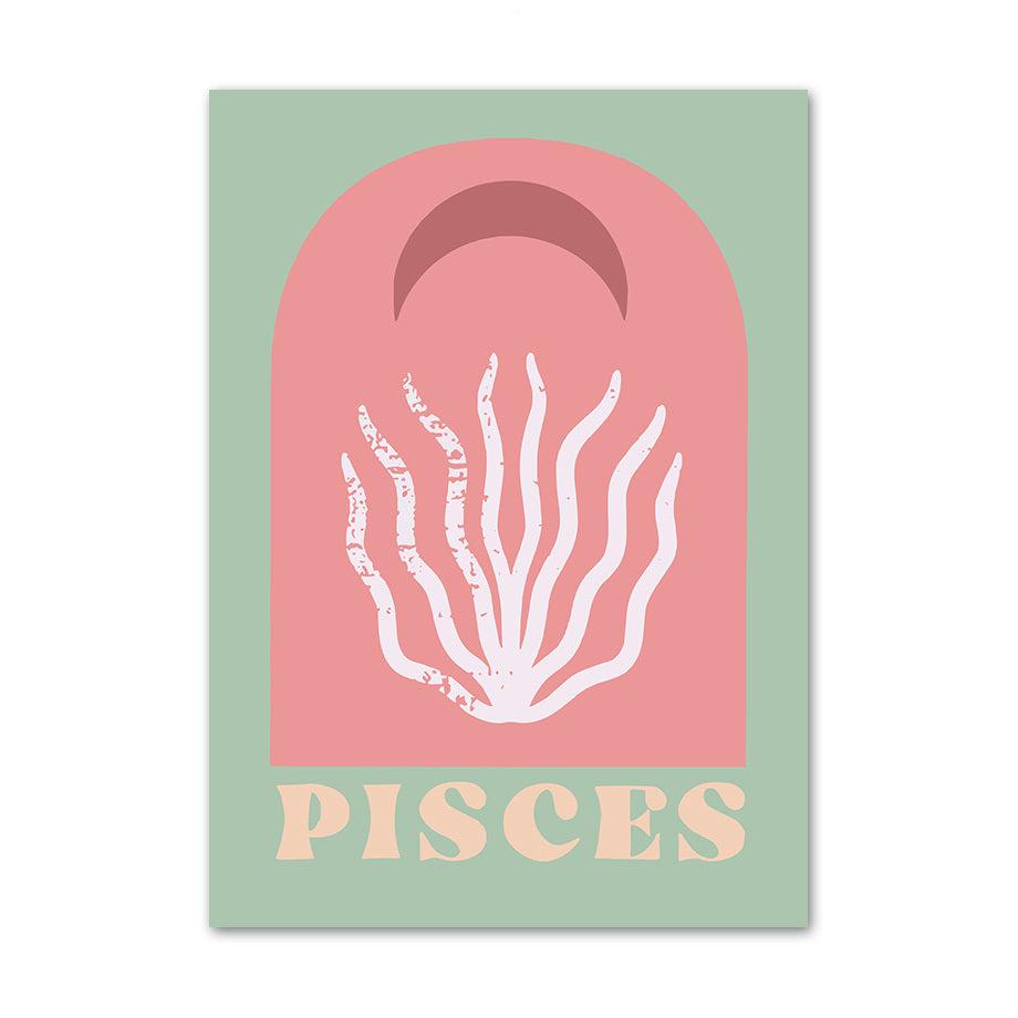 VibeCore Vibrant Zodiac Vibes Canvas Prints Pisces