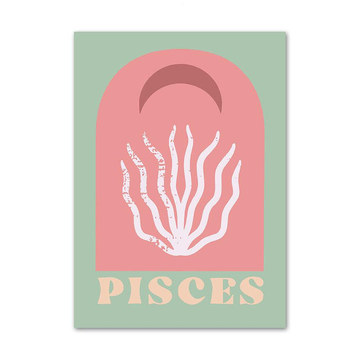 VibeCore Vibrant Zodiac Vibes Canvas Prints Pisces