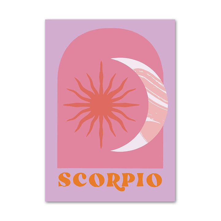 VibeCore Vibrant Zodiac Vibes Canvas Prints Scorpio