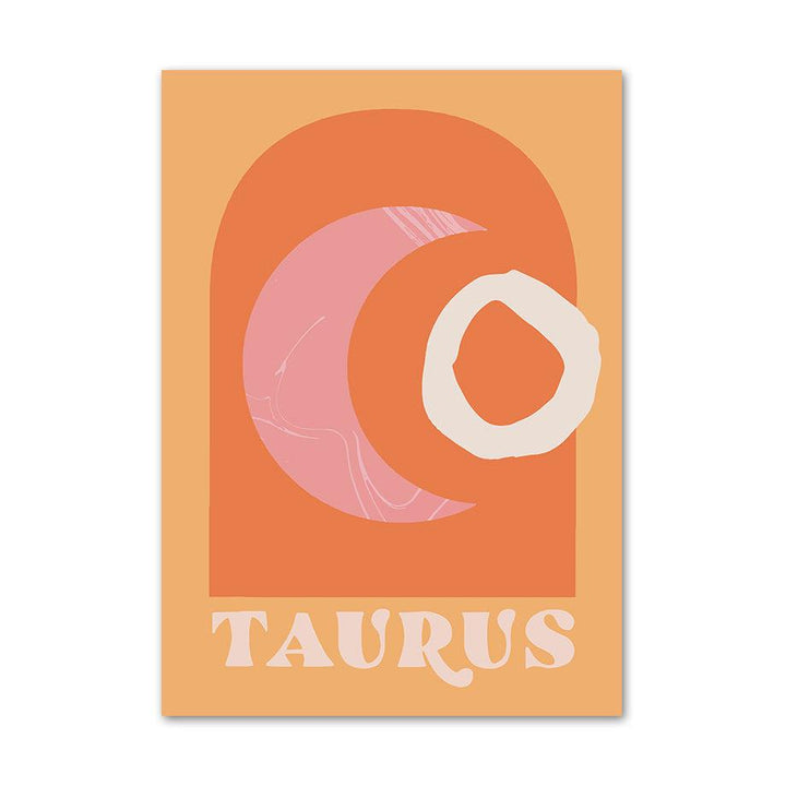 VibeCore Vibrant Zodiac Vibes Canvas Prints Taurus
