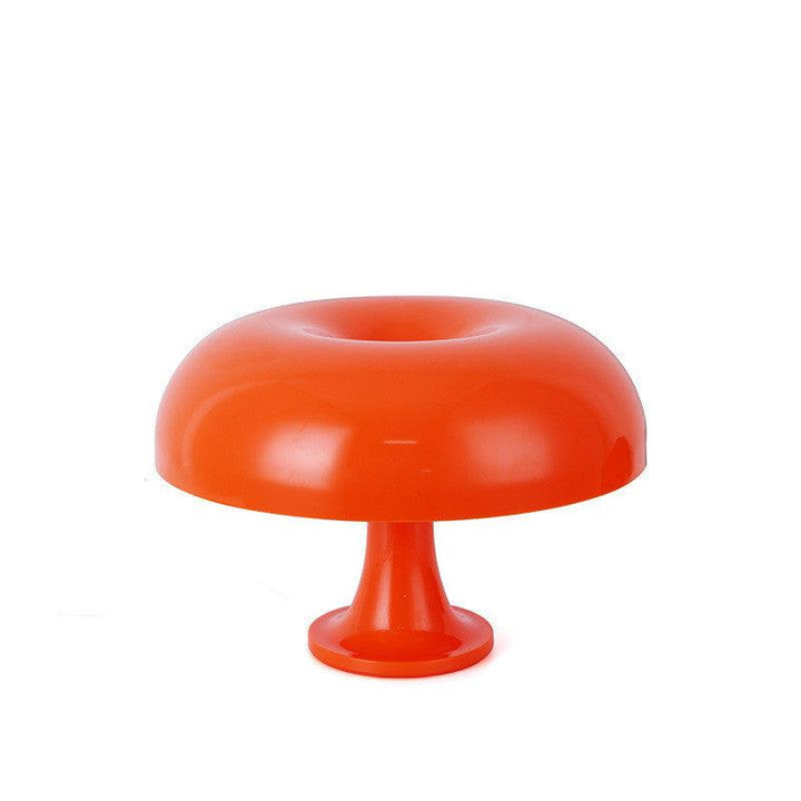 VibeCore Vintage 60s Mushroom Lamp in orange, showcasing its sleek acrylic design and warm, retro-inspired glow.
