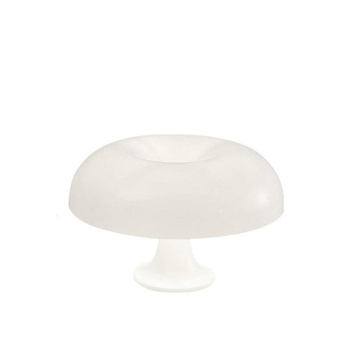 VibeCore Vintage 60s Mushroom Lamp in white, showcasing its sleek acrylic design and soft, dimmable lighting.